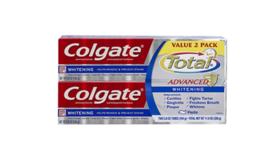 Colgate total twin pack