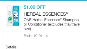 Herbal eseence shampoo cupon