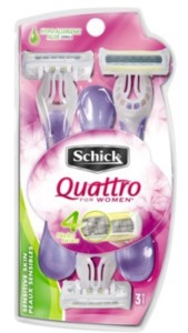 Schick Quattro disposable razor for women