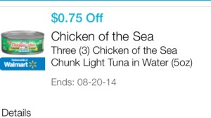 Chicken of the sea cupon