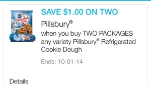 Pillsbury Refrigerated Cookie dough 