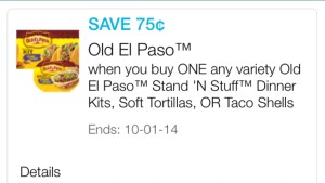Old El Paso taco shell