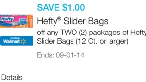 hefty slider bag cupon