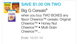 Big G Cereals cheerios
