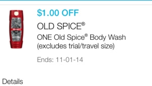 Old spice body wash cupon