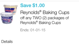Reynolds Baking cups coupon
