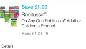 cupon children's robitussin