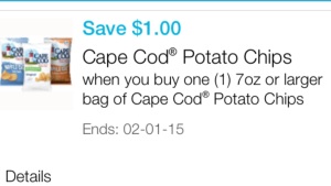 cupon Cape Cod Potato Chips