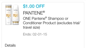 Pantene shampoo cupon 101714