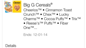 big g cereals cupon