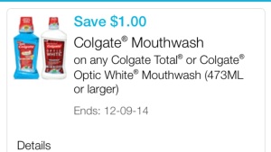 colgate mouthwash cupon
