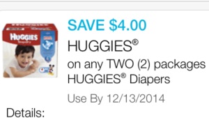 huggies diapers cupon