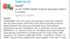 glade products cupon