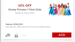 Disney Princess 7-Pack Dolls 