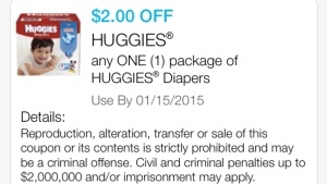 huggies Diapers cupon