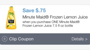 Minute Maid Frozen lemonade