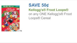 Kellogg's Froot Loop cupon 01/19/15