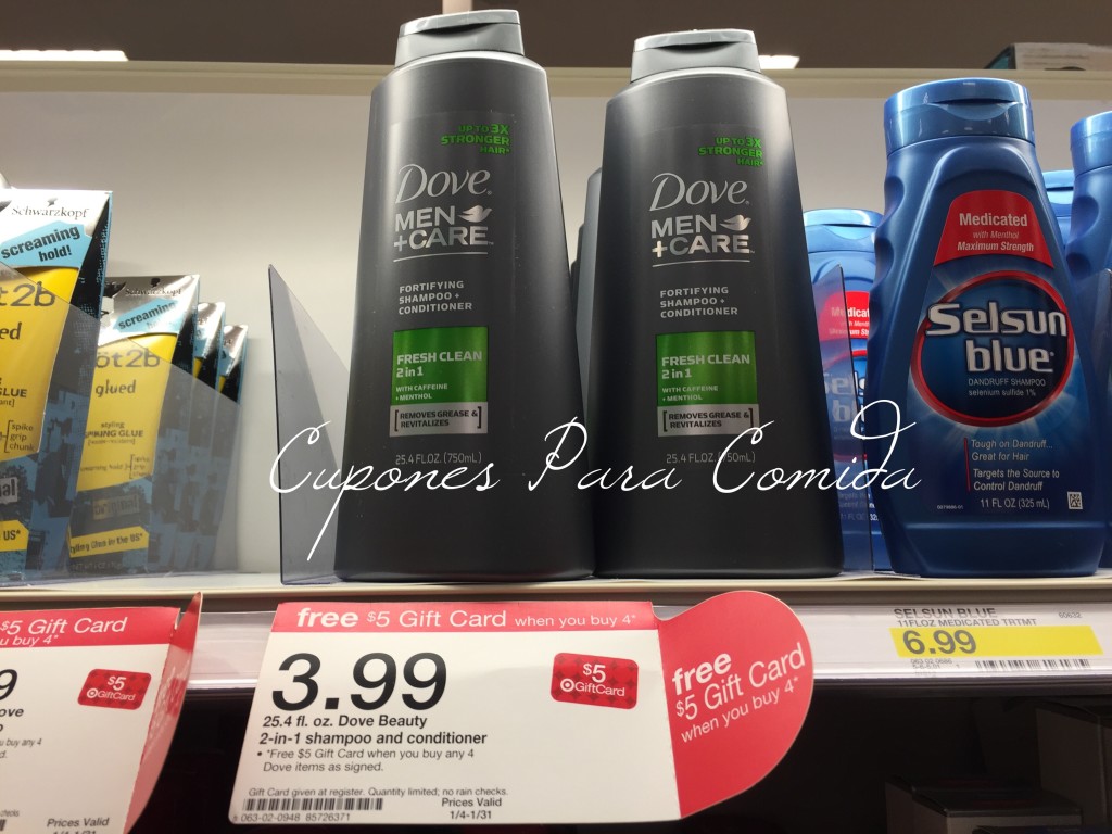 Dove men+care shampoo 1/25/15