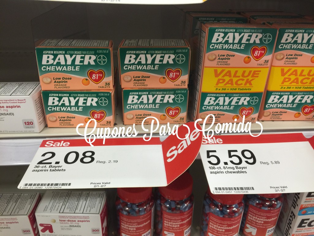 Bayer Aspirin en Target 2/3/15