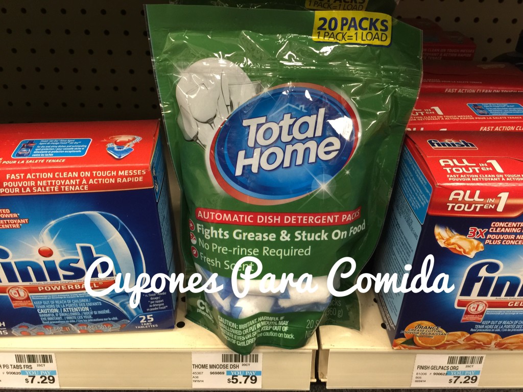 Total Home Automatic Dish Detergent packs 20 ct 2/27/15
