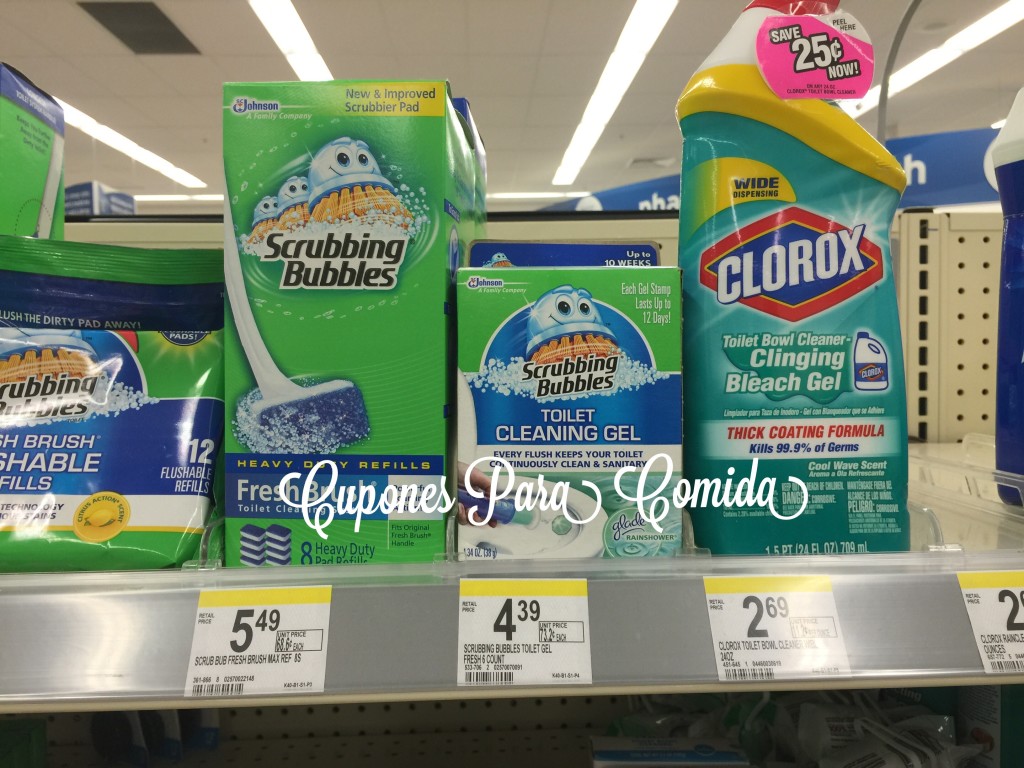 Scrubbing Bubbles Toilet Cleaning Gel en Walgreens 2/3/15