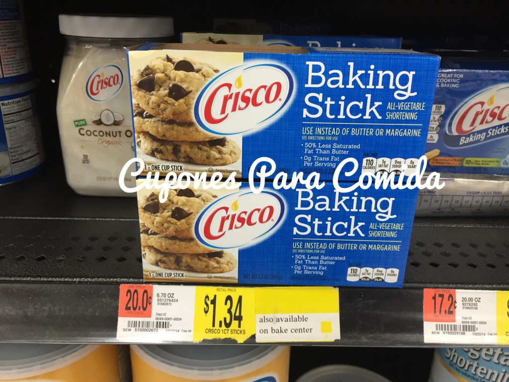 Crisco Baking Stick All-Vegetable Shortening 3/10/15