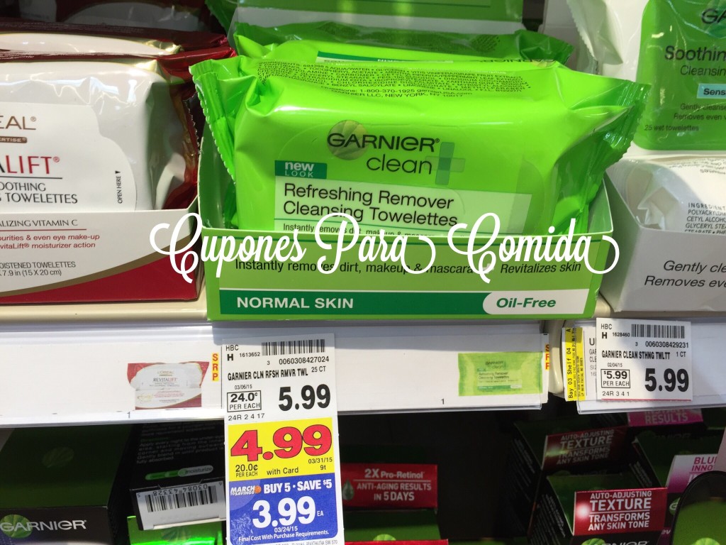 Garnier Refreshing Remover Cleansing Towelettes 25 ct 3/11/15
