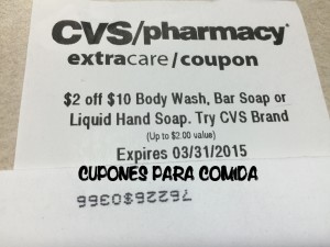 cvs cupon body wash 3/18/15