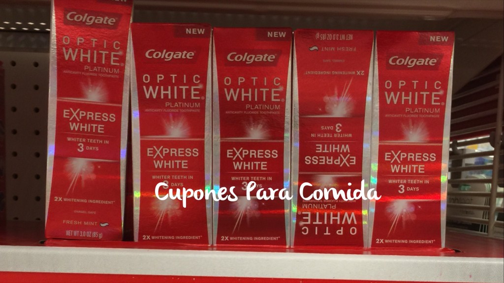 Colgate Optic White Express White toothpaste 4/22/15