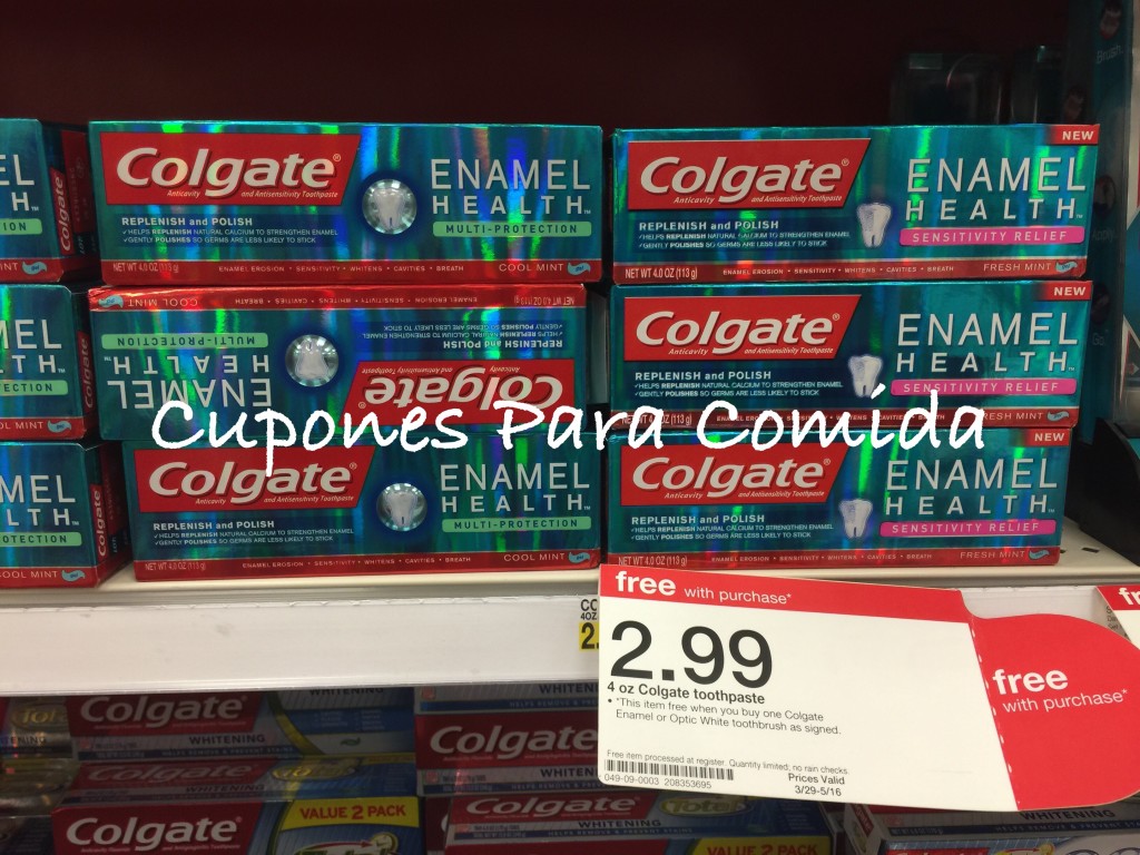 Colgate Enamel Health toothpaste 4/27/15