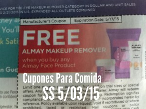 Almay makeup remover ss 5/3/15