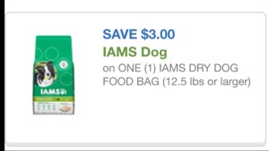 Iams dog food 5/4/15