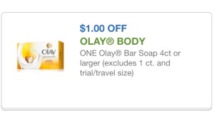Olay Bar soap coupon 5/31/15