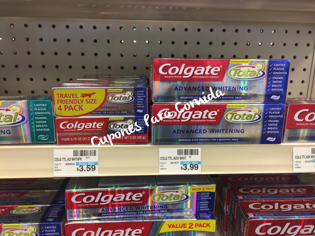 Colgate Total toothpaste 7/27/15