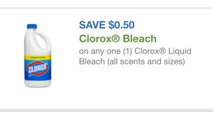 clorox bleach cupon 8/6/15