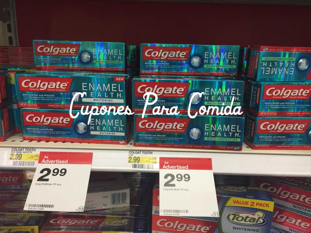 Colgate Enamel Health toothpaste 8/10/15