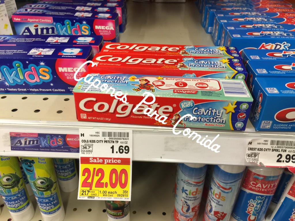 Colgate Kids Toothpaste 8/11/15
