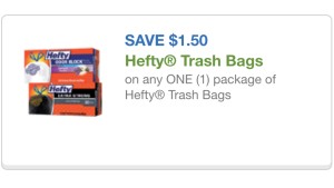 hefty trash bags cupon 8/21/15