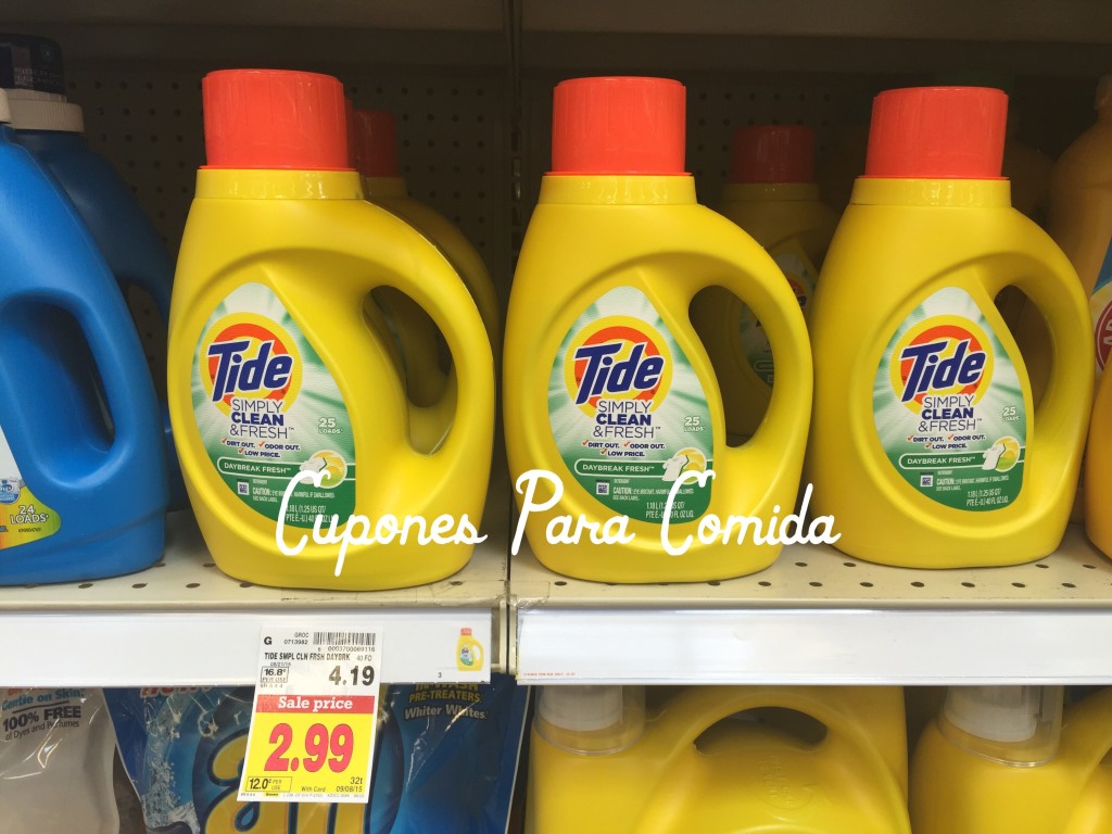 Tide Simply & Clean Fresh Liquid Laundry Detergent 8/28/15