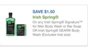 irish spring coupon 9/20/15