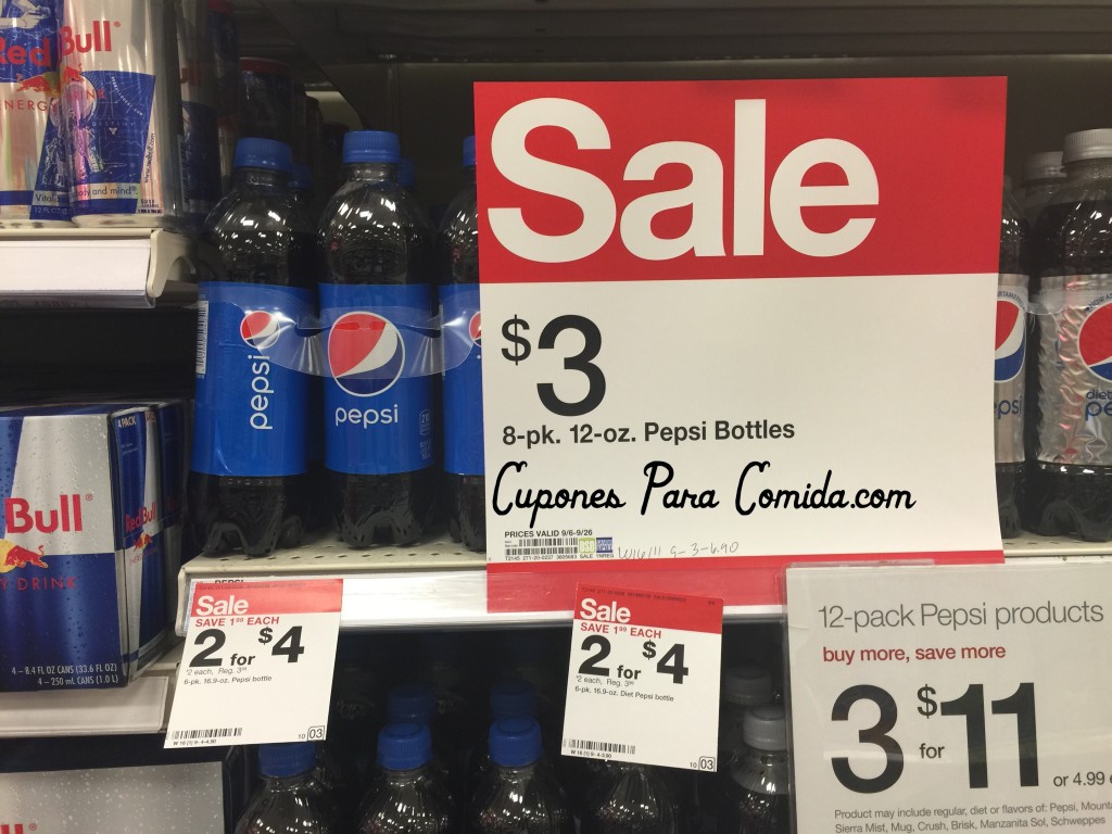 Pepsi Bottle 6 pk 9/6/15