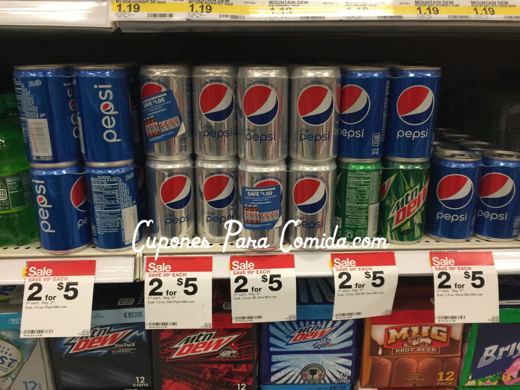 Diet Pepsi Mini Can 8 pk 9/11/15
