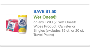 wet ones wipes coupon 9/29/15