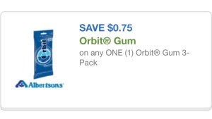 Orbit gum cupon 9/4/15