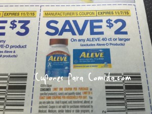 Aleve coupon 10/15/15