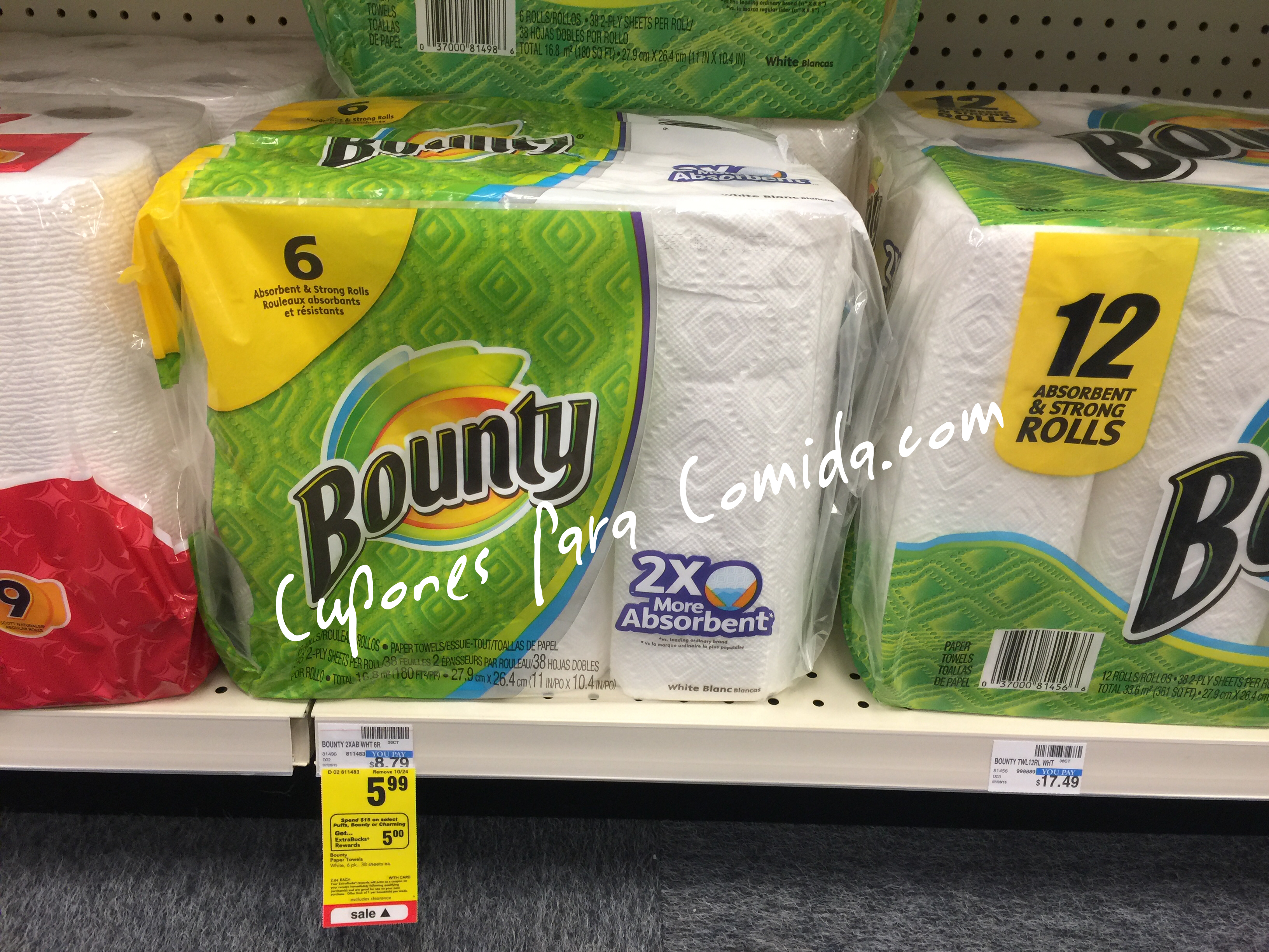 Bounty paper towels 10/21/15