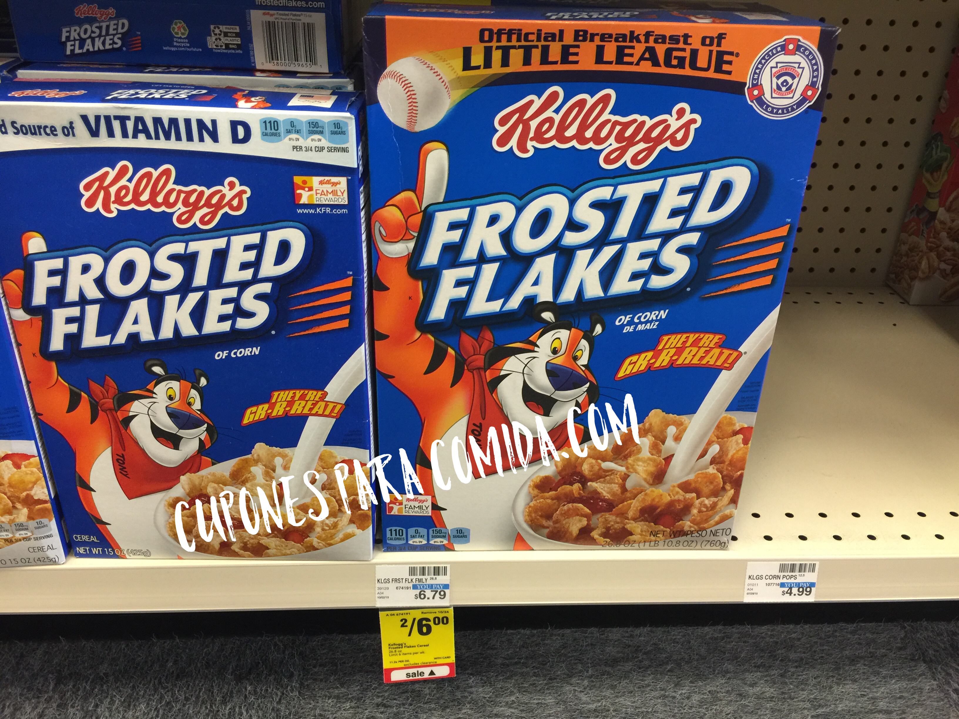 Kellogg's frosted flakes cereal 10/22/15