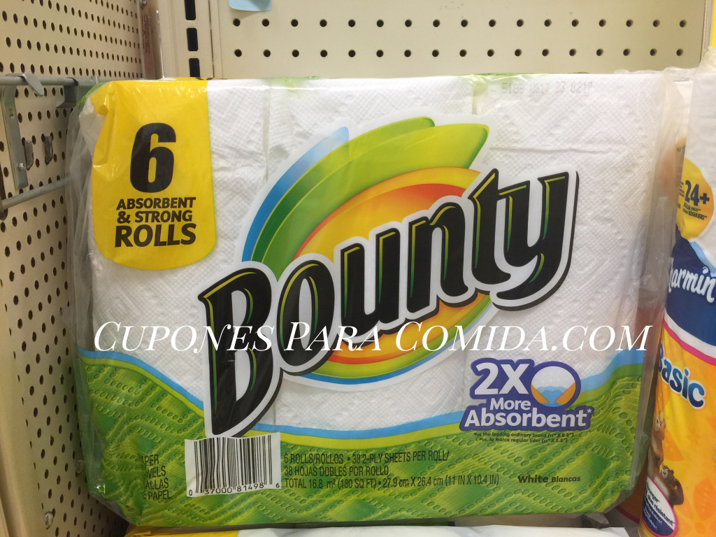 Bounty Paper towels 6 Rolls - 10/28/15