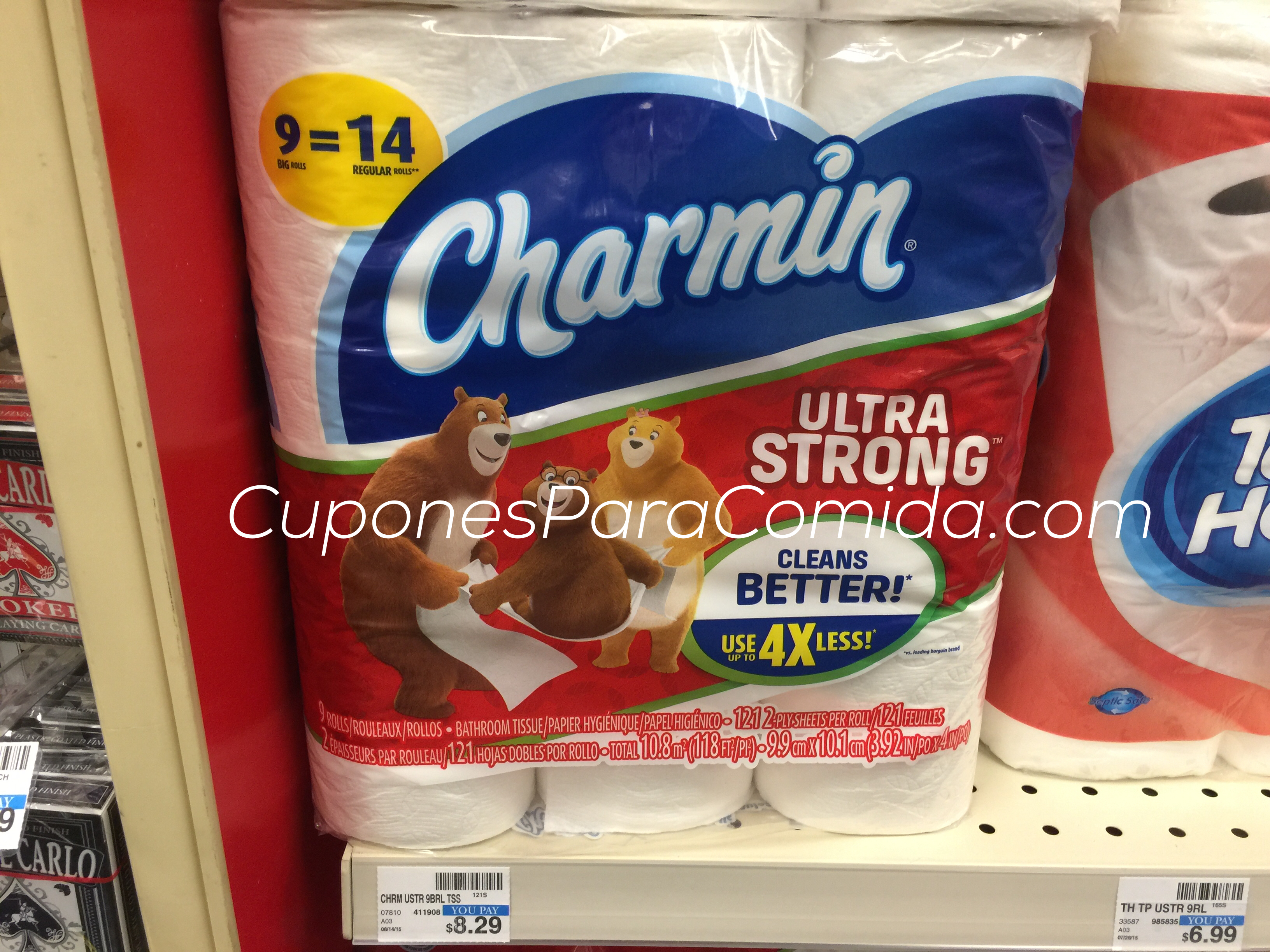 Charmin Ultra Strong 9 big rolls - 10/29/15