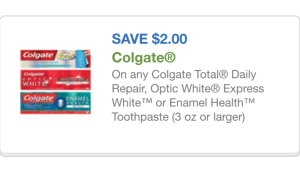 Colgate toothpaste10/04/15
